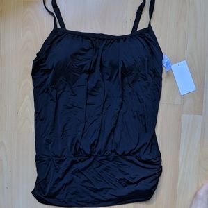 Plus Size Black Tankini